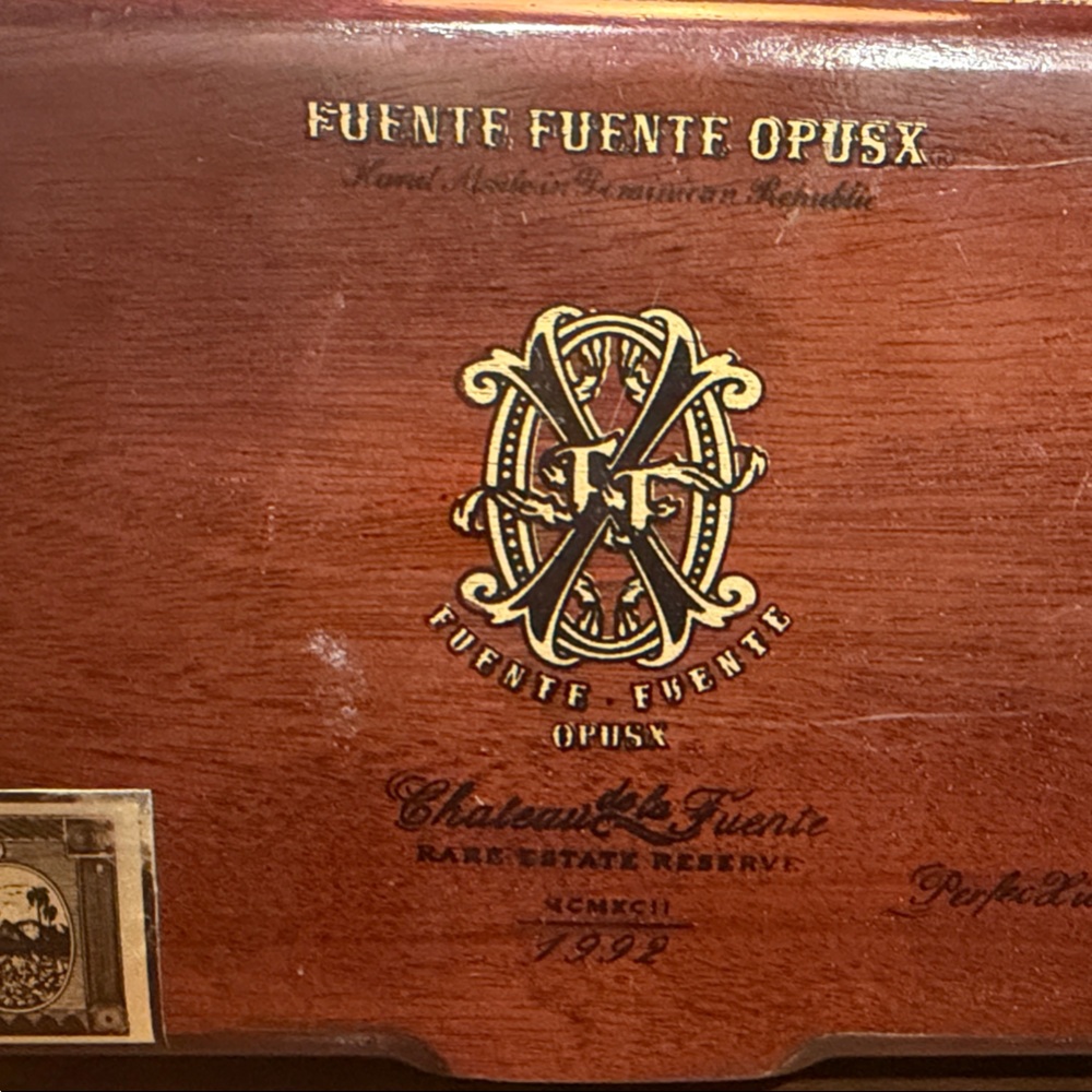 Wooden Storage Box with Gold Detailing